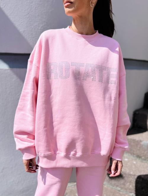 Sweat Crystal Crewneck - Almond Blossom