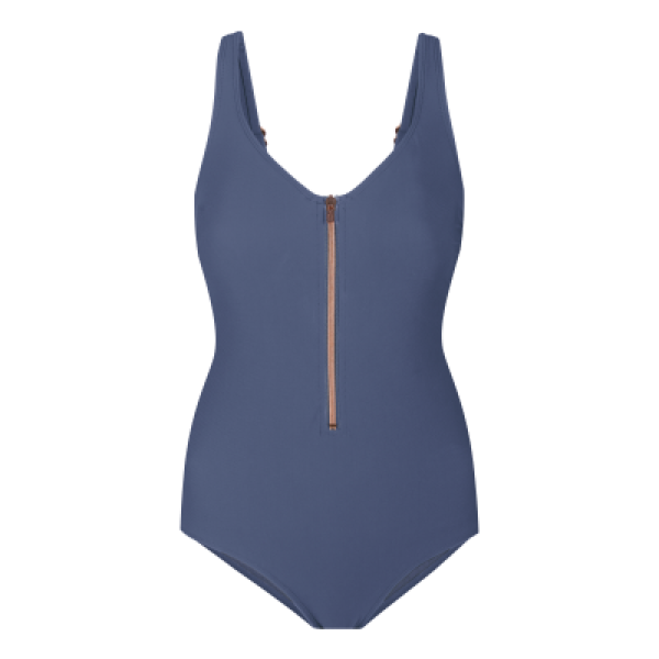 'Zipper' Swimsuit, blå