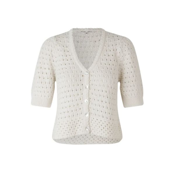 Turni Knit Cardigan - Antique White 