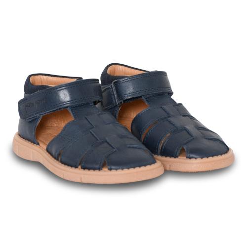 POM POM - SPORTY VELCRO SANDAL NAVY