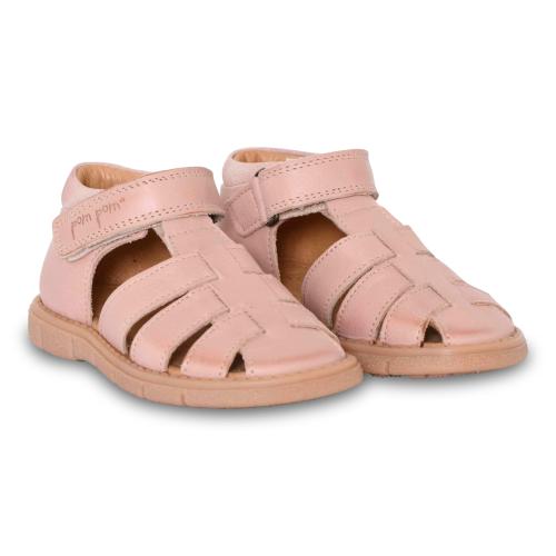 POM POM - SPORTY VELCRO SANDAL ROSE