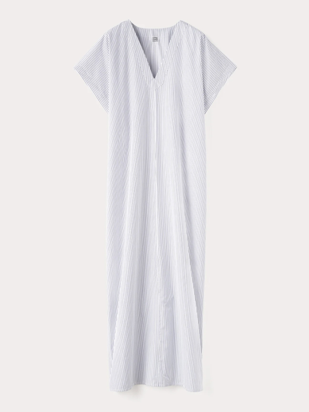 Striped Cotton Tunic Dress - Image 2