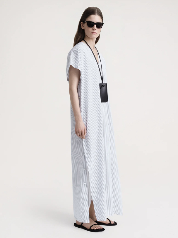 Striped Cotton Tunic Dress - Image 4