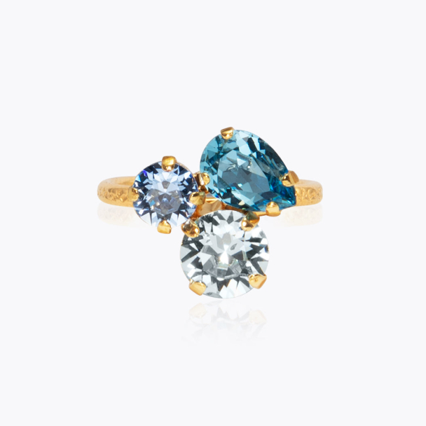 Colette Ring Gold - Sea breeze combo