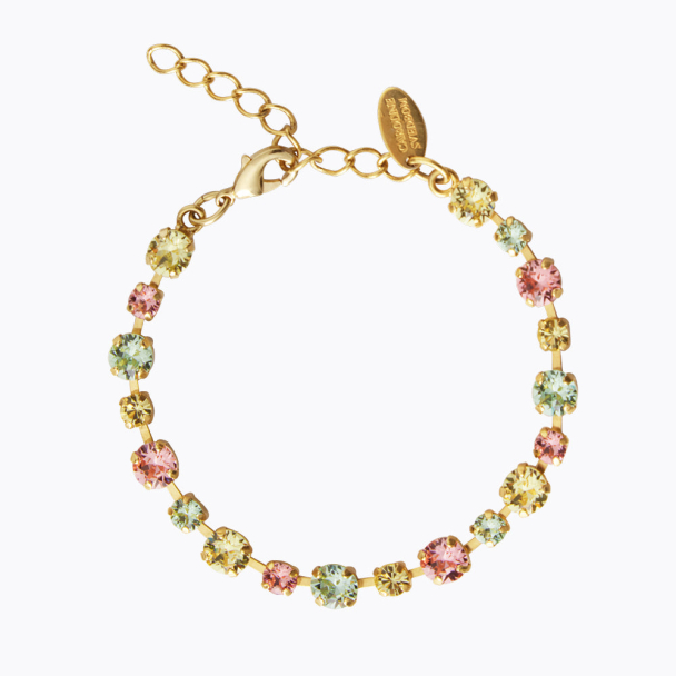 Calanthe bracelet - gold/summer combo