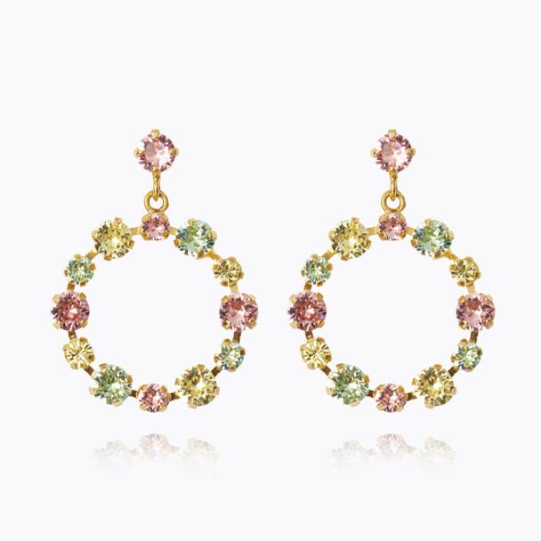 Calanthe Earrings - Gold/Summer combo