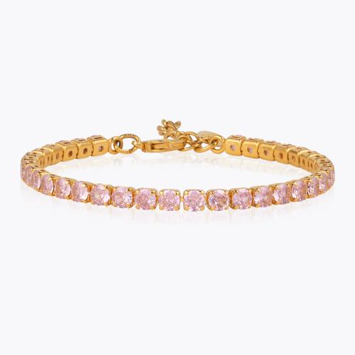 Zara Bracelet - Gold/Rosaline