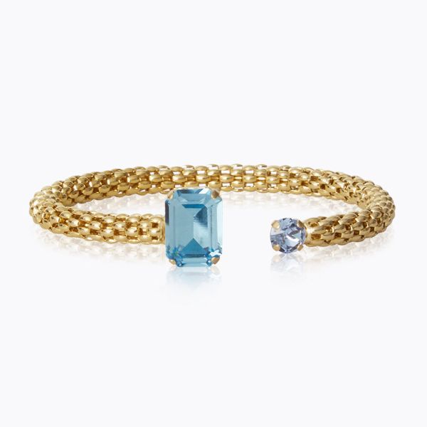 Daria bracelet - gold/aquamarine