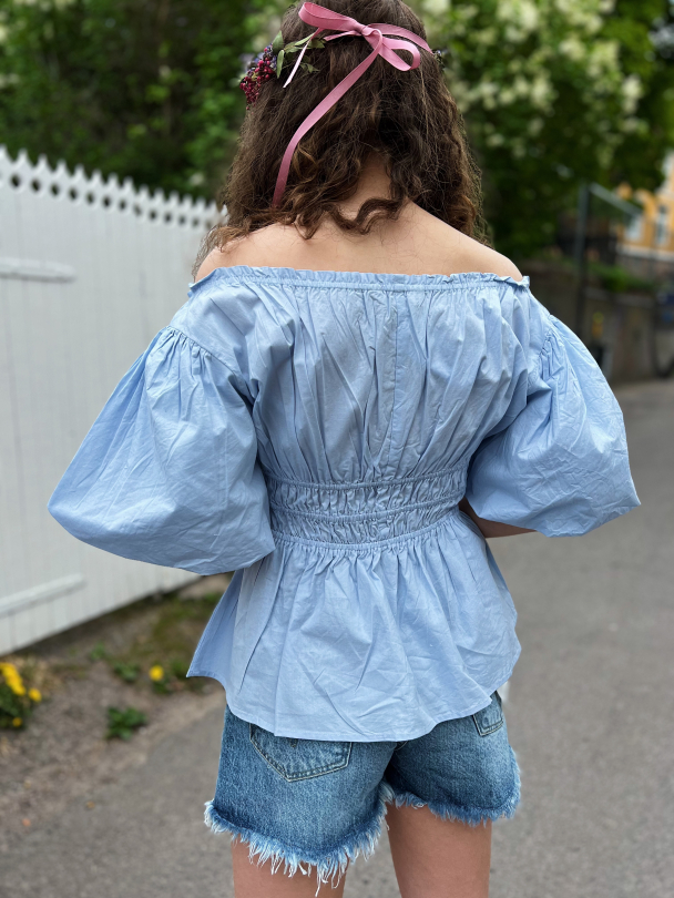Zoey blouse - Powder blue - Image 3
