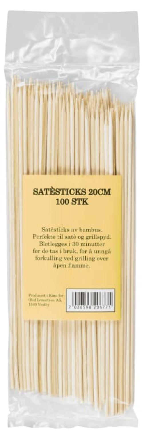 Satesticks Bambus 20cm 100stk