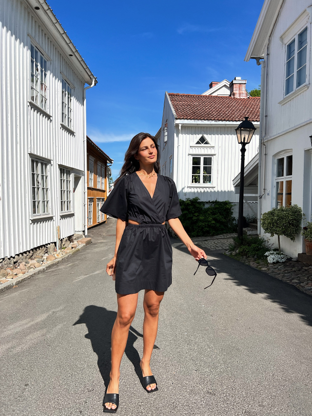 Dagny Waist Dress - Black  - Image 4