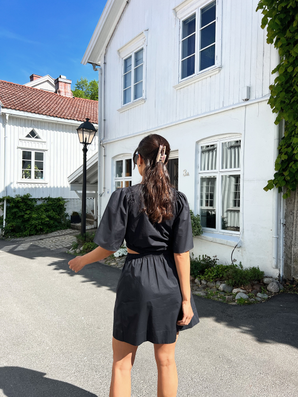 Dagny Waist Dress - Black  - Image 6