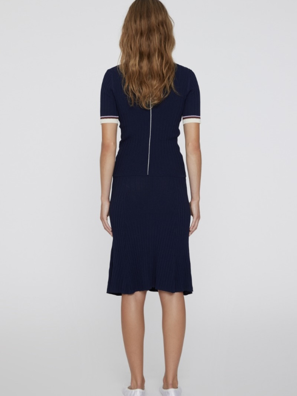 Knit Flared Midi Skirt - Image 4