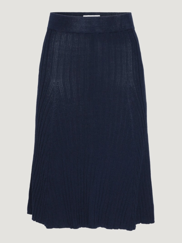 Knit Flared Midi Skirt - Image 5