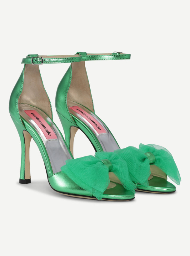 Ashley Metallic Bow - Metallic Green - Image 2