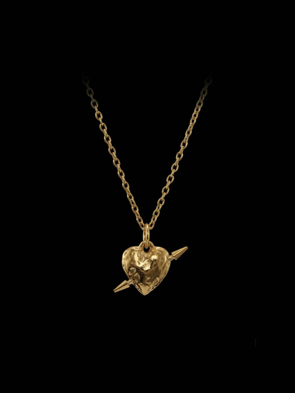 Tuvstarrs Heart Necklace - Gold-plated Silver - Image 2