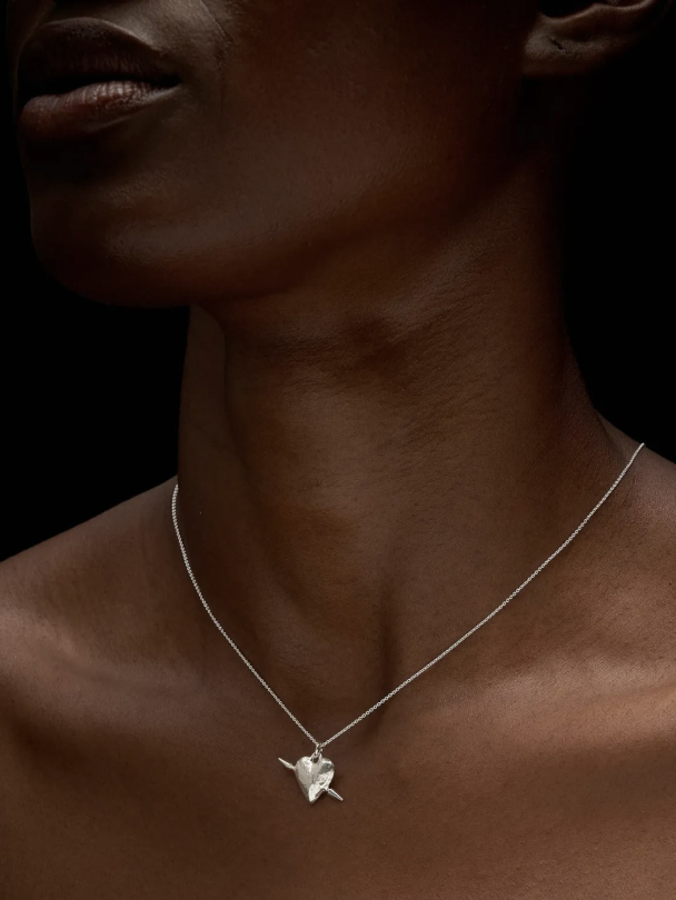 Tuvstarrs Heart Necklace - Silver - Image 1