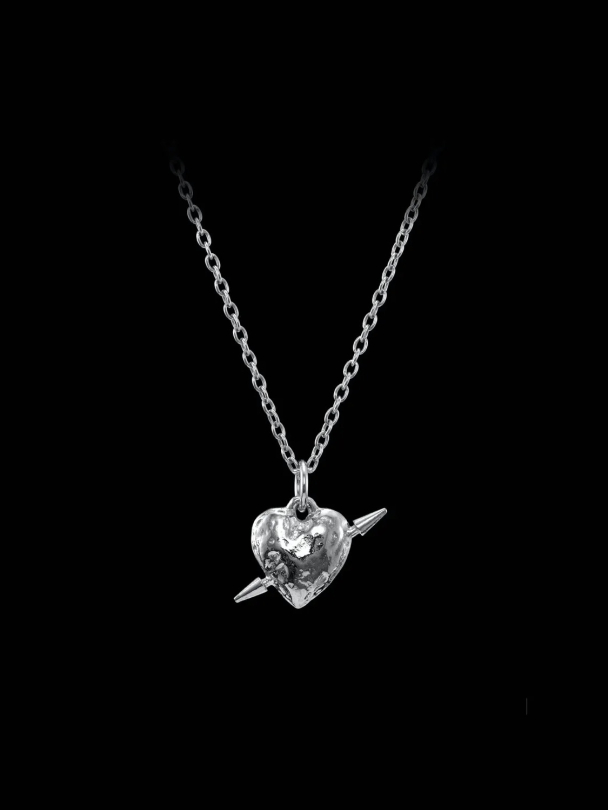 Tuvstarrs Heart Necklace - Silver - Image 2