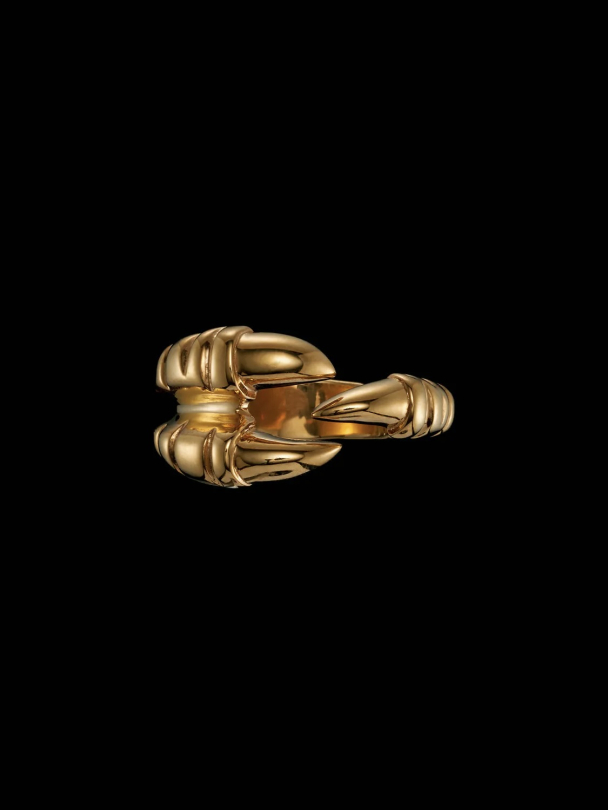 Claw Ring - Gold-plated Silver  - Image 2