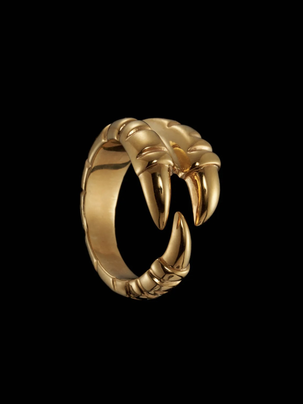Claw Ring - Gold-plated Silver  - Image 1