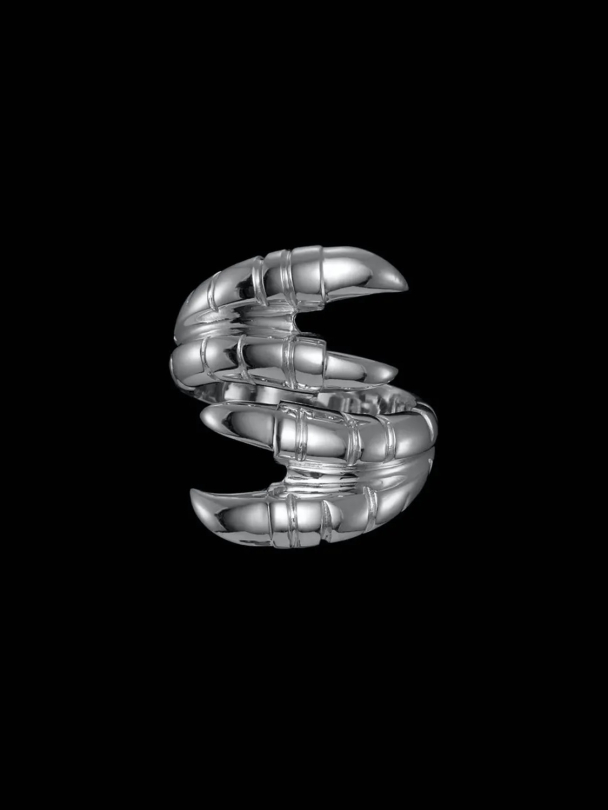 Claw Ring Double - Silver - Image 3