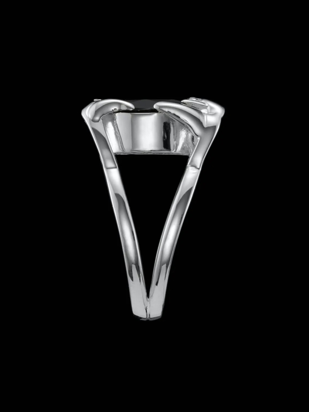 Jaw Stone Ring - Silver - Spinel - Image 2