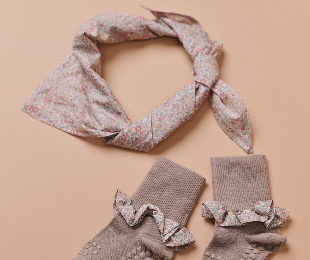 GOBABYGO | Liberty Bandana - Katie and Millie Yellow - Image 3
