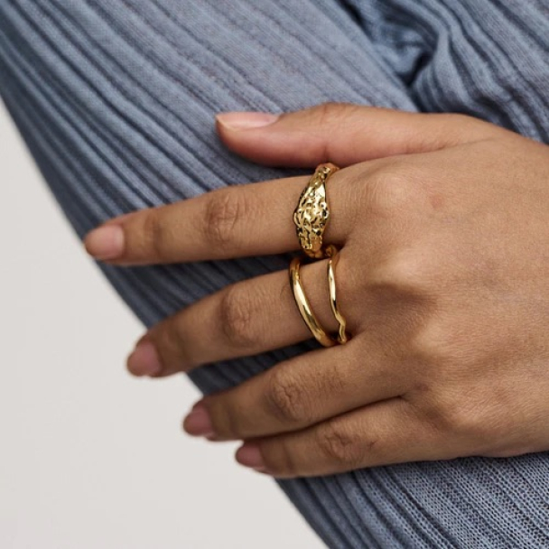 ORELIA Molten Ring  - Image 2