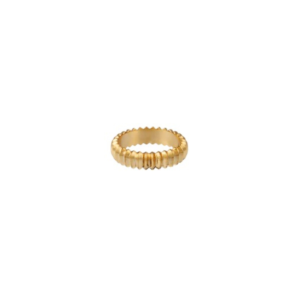 ORELIA Ridged Ring  - Image 1