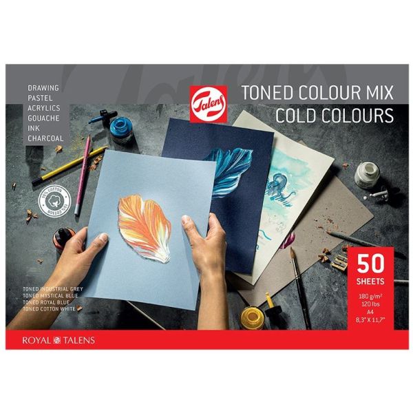 Talens Toned Paper – Cold color mix A4