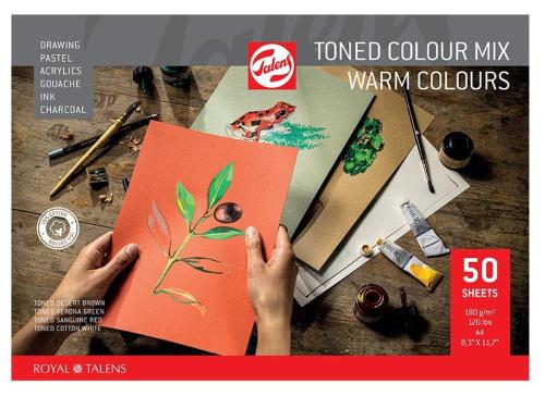 Talens Toned Paper – Warm color mix A4