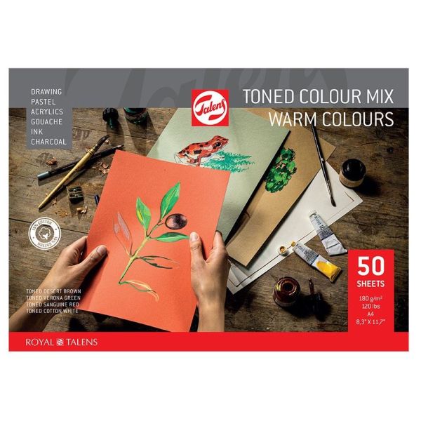 Talens Toned Paper – Warm color mix A4