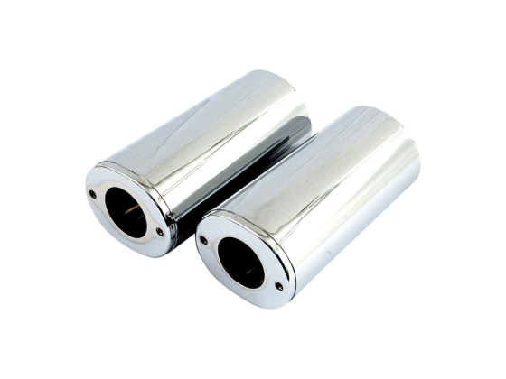 UPPER FORK SLIDER COVERS, STD LENGTH. STAINLESS