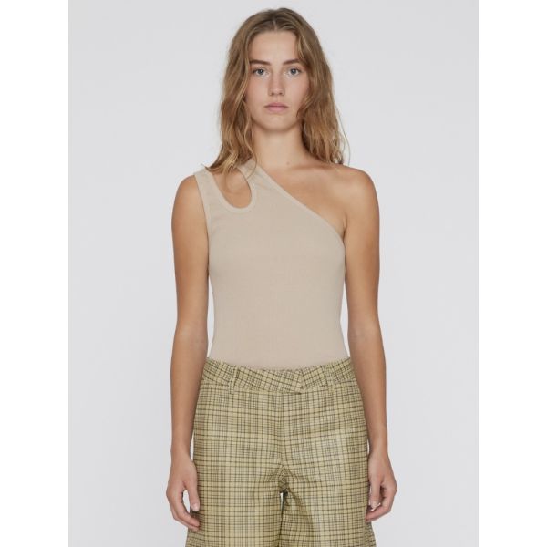Rib Jersey Cut-Out Top