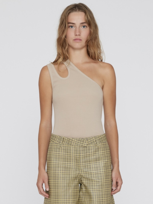 Rib Jersey Cut-Out Top - Image 1