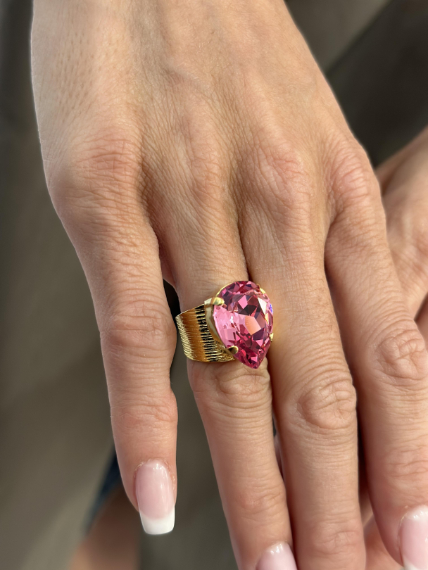 Classic drop ring - Gold Rose 