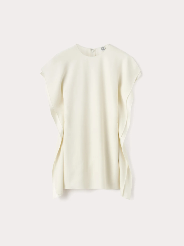 Side-Drape Crepe Top - Image 3