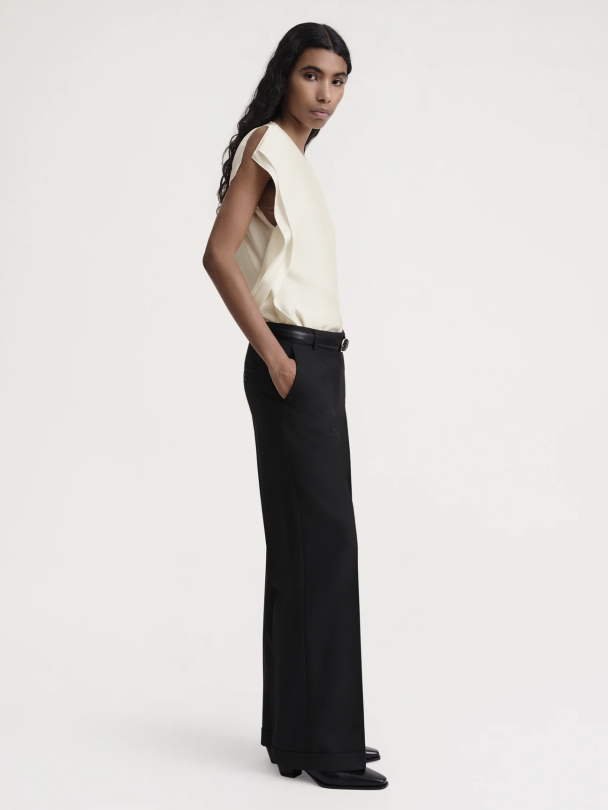 Side-Drape Crepe Top - Image 5