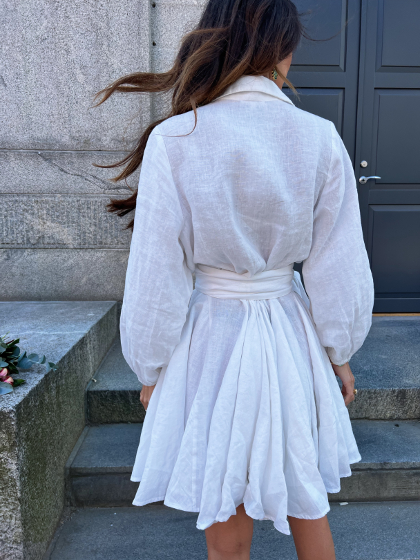 Bon Weekend Dress - Hvit  - Image 6