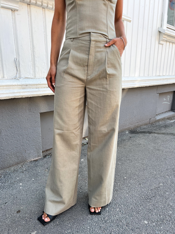 Birly Linen Pants - Mermaid - Image 1