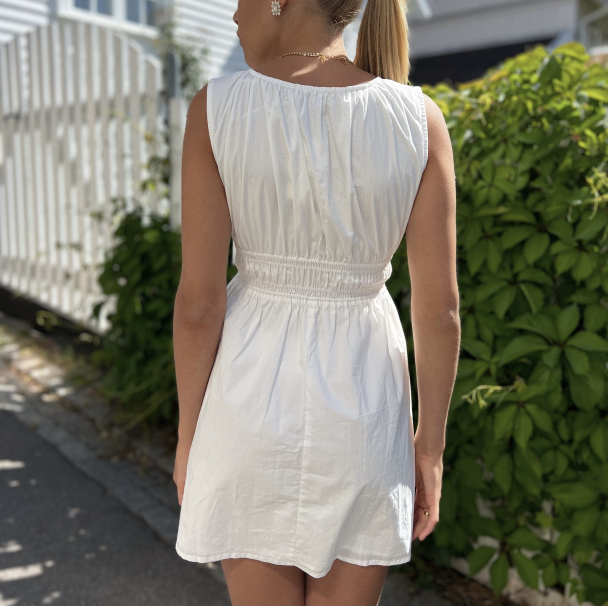 San Michele Mini Dress - White - Image 3