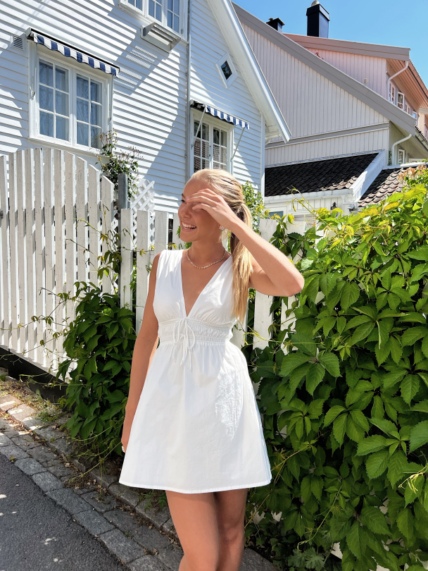 San Michele Mini Dress - White - Image 6