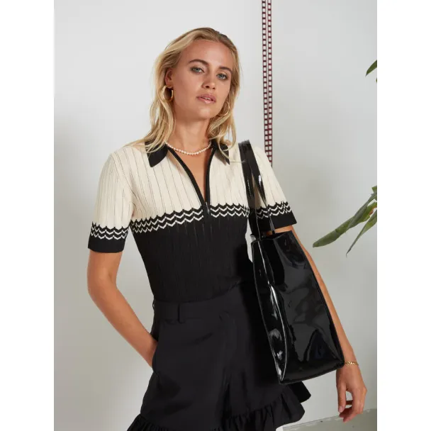 BRUUNS BAZAAR River Filuca Knit Polo - Image 1