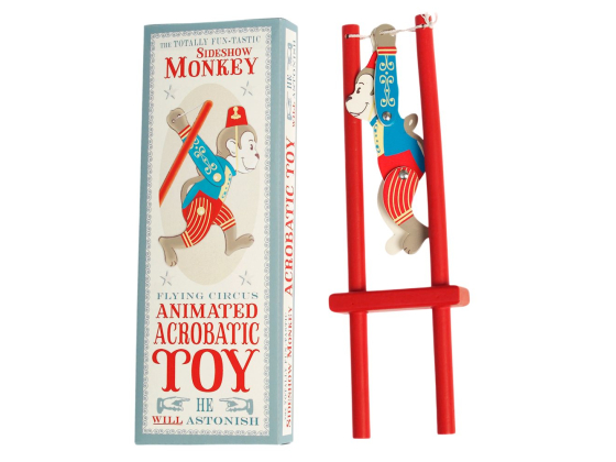 Wooden Acrobatic Toy - Sideshow Monkey