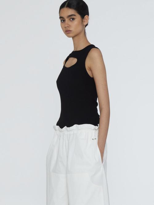 Jersey Cut-Out Top