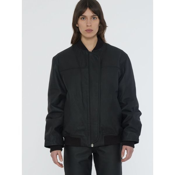 Leather Bomber Jacket