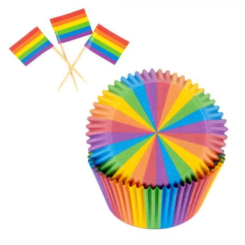 Pride med flaggstick, std, 24 stk