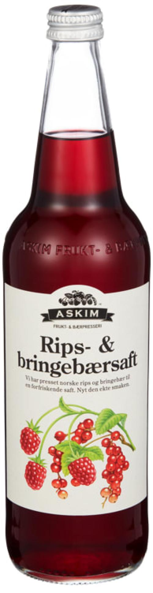 Rips&Bringebærsaft 0,7L Askim