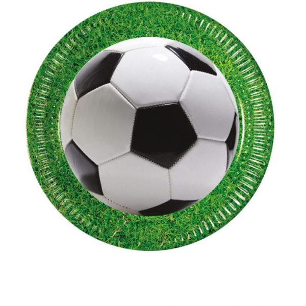 Papptallerken, FOTBALL PROCOS, 23 cm