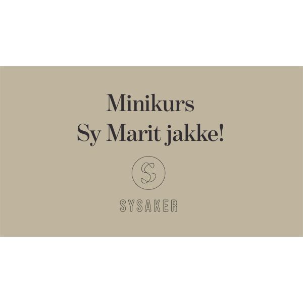 Minikurs Sy Marit jakke